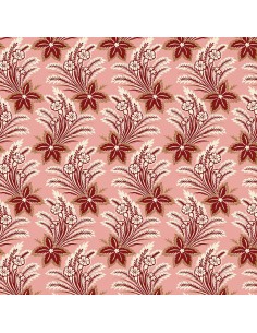 Tkanina bawełniana Pink Swaying Flowers