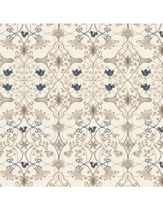 Tkanina bawełniana Stone Bird Damask