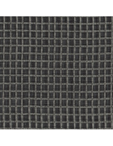 Dark Gray Plaid cotton fabric