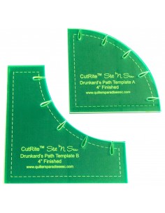 CutRite Drunkards Path Template 4in Finished