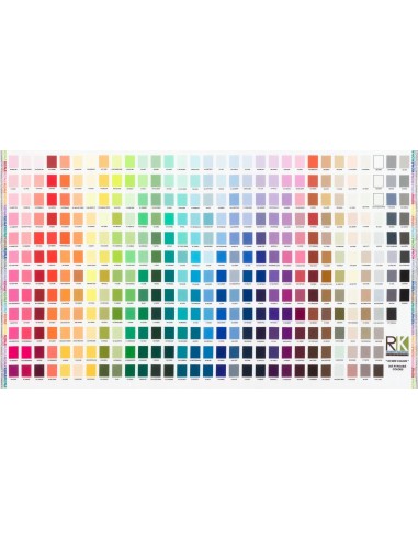 Multi Kona Solids Printed Color Chart