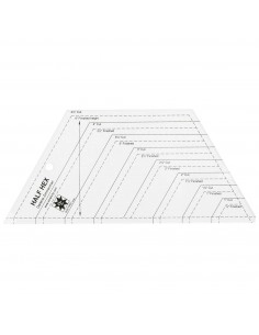 EZ Half Hexagon Acrylic Ruler