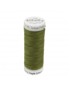Nici bawełniane do haftu i pikowania 12wt Army Green 45m...
