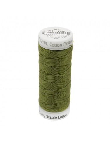Cotton thread 12wt 45m Army Green