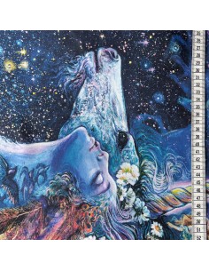 Panel bawełniany Multi Unicorn 2