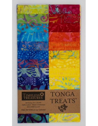 Jelly Roll Tonga Batik Melody 20 pasków