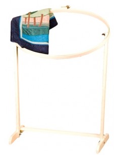 Quilting / Embroidery Hoop Wood 16in x 27in Oval With Stand