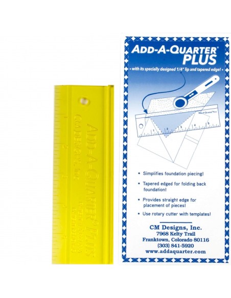 Add A-Quarter Paper Piecing Ruler 2in x 6in