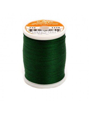 Cotton thread 12wt 300m Dark Pine Green